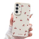 Hoesje voor Samsung Galaxy S25 FE met kersenmotief Siliconen hoes met camera bescherming Beschermhoes voor mobiel Samsung S25 FE Voor elke dag 2