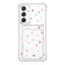 Hoesje voor Samsung Galaxy S26+ met kaarthouder Fijne patronen Verstevigde hoeken Flexibele TPU hoes Bescherming met vak voor mobiel 8