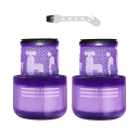 Hoge-efficiënte HEPA-filters 2 stuks 13 x 9 x 6,7 cm voor Dyson V11 Animal V11 Torque Drive V15 Detect Wasbare vervangingsonderdelen 1