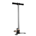 Högtryckshandpump 4500 psi 3-stegs 62,7 × 25,4 × 13,2 cm silverfärgad pump för däck och bollar med manometer 1