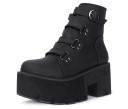 Hohe Plateau-Stiefeletten für Damen J1100 1