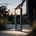 Høj udendørs LED søjle 15 W COB Neutral hvid 4500 K 80 cm Aluminium AC 85–265 V Sort Vandtæt lys til gård og have ved villaen 5