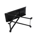 Höjdjusterbart fotstöd för gitarr Hopfällbart fotstöd i metall 4 positioner Halkfri svart dyna 25,4x10,2 cm 2