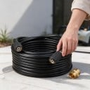 Højtrykslange til højtryksrensere M22 14/15 mm 6 m Forlængerslange med messingkobling Sort Til vask af bil, terrasse og fliser 2