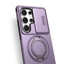 Holdbar cover til Samsung Galaxy A15 med kamerabeskyttelse og stativ Magnetisk Sammenklappelig ring Kompatibel med trådløs opladning 3