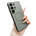 Holdbart magnetisk cover til Samsung Galaxy A56 Kompatibelt med trådløs opladning Cirkel til oplader Forhøjet ramme omkring linserne Knappernes 9