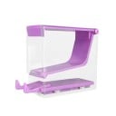 Holder til tandlægvat med dispenser 9,6 × 9,6 × 4,6 cm plastisk opbevaringsboks organiser til tandtamponer og tandlægeartikler 3