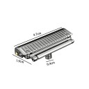 Holicí hlavice 4,7 x 1,9 cm Závit M5 0,4 cm Roller Dvojitá polovičná čepeľ Univerzálna náhradná hlavica s koženým puzdrom 5