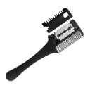 Holičský hrebene so žiletkou 19 x 4,5 cm Obojstranný strihací hrebene na vlasy a vousy Výmenné čepele Profesionálny barber nástroj 1