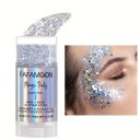 Holografiska glitter i stift 8,4 x 3,5 cm Glittrande stift för ansikte, kropp och hår Ljusreflekterande holografisk glans makeup 9