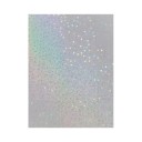 Holografiska självhäftande papper stjärneffekt 10,5x7,4 cm syntetiskt papper silverlaminering kall för dekorativa applikationer 1