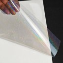 Holographic Self-Adhesive Papers Star Effect 10.5x7.4 cm Synthetic Paper Silver Cold Lamination for Decorative Applications 2