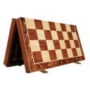 Holz Schachbrett faltbar 39 x 39 x 2,5 cm Traditionelles klassisches Brettspiel Schachbrett mit Figuren-Set für 2 Spieler 2
