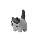 Holzfigur Katze handgeschnitzt 4,7 × 4 × 2,5 cm Lindenholz Dekoration für Tisch, Regal und Innenraum 2