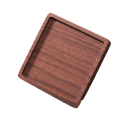 Holzuntersetzer für Tassen quadratisch 9 cm Wärmebeständiger Untersetzer aus massivem Holz Tischunterlage für Tee und Kaffee 3