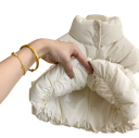 HoneyCherry meisjes katoenen vest met col Hoogwaardige en warme effen kinderjas voor de herfst en winter met drukknoopsluiting 6