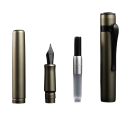 Hongdian Fountain Pen Compact Nib 0.36 mm Length 10.5 cm Ink Writing Pen Metal Design for School Office Everyday Writing 2
