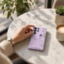 Hoofdkap voor Samsung Galaxy S24 Ultra met vliegtuig en luchtvaartroute Wereldkaart Flexibele TPU hoes voor reizigers 11