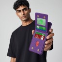 Hoofdzak voor Samsung Galaxy S24 FE met uitschuifbare houder voor creditcards Kunstleer Portemonnee hoes Telefoonhoes met kaarthouder 7