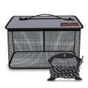Hopfällbar fiskebur med 5 m rep Gummerat nät 40 × 23 × 24 cm Slitstarkt mesh Robust konstruktion Lätt att bära 1