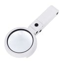 Hopfällbar handhållen förstoringslampa med ljus 5x och 11x förstoring 75 x 19 mm LED-belysning skrivbordsläsningsförstoringslampa USB-ström 4