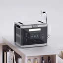 Hordozható áramfejlesztő 2160 Wh LiFePO4 Napelemes generátor 2400 W 3500+ ciklus UPS 4x AC 6x USB XT60 2