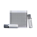 Hordozható Bluetooth karaoke rendszer dupla mikrofonnal, 25 W-os HIFI hangszóró, otthoni bulihoz, KTV, extra basszus sztereó, 3000 mAh-s AUX 7