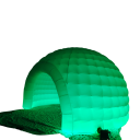 Hordozható felfújható LED iglú távirányítóval ventilátorral és cserélhető RGB világítással 8,7 x 7,9 x 5,5 m fehér parti sátor eseményekhez 4