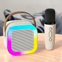 Hordozható karaoke hangszóró vezeték nélküli mikrofonnal Énekcsökkentés Bluetooth 5.3 Akár 10 órás üzemidővel 7