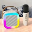 Hordozható karaoke hangszóró vezeték nélküli mikrofonnal Éneklés elnyomás Bluetooth 5.3 DSP hangzás LED effektek Akár 10 órás akkumulátor-üzemidő Kábelek nélküli éneklés 4