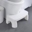 Hordozható kerek WC-lépcső Nyálkacsökkentő műanyag WC-lábtartó Tartós WC-talapzat WC-lábszék Arch WC-szék 39 x 22 x 17 cm 1