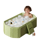 Hordozható összecsukható kád Fényvisszaverő utazókád felnőtteknek és gyermekeknek Könnyen hordozható és tárolható kád otthoni használatra 4