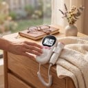 Hordozható ultrahangos magzati doppler és ultrahangos sztetoszkóp 3 MHz-es szondával, háttérvilágítású LCD kijelző, AA elemmel, fehér-rózsaszín 2
