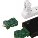 Hordozható USB újratölthető elektromos szúnyogriasztó mini rovarcsapda vezeték nélküli kültéri riasztó kempingezéshez, túrázáshoz 10
