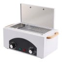 Horkovzdušný sterilizátor nástrojov 300 W Suchá tepelná sterilizácia do 220 °C 2230 ml Nerezová vanička Biela Pre kaderníctvo a kozmetiku 5