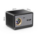 HORLAT X09 Projector with Google TV Support 4K and Voice Control 24 x 21 x 17 cm 3500 ANSI lm and Speakers 2 x 15 W Black-Grey Home Cinema 3