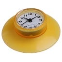 Horloge murale avec ventouse en silicone pour surfaces lisses Cadran analogique avec chiffres arabes Comprend une pile bouton AG13 5
