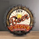 Horloge murale bouchon 1