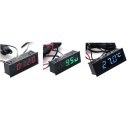 Horloge numérique avec thermomètre pour voiture 1