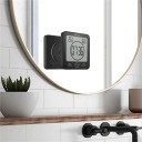 Horloge numérique de salle de bain avec ventouse 2