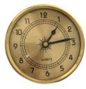 Horloges métalliques rondes avec cadran analogique Chiffres arabes et étoile décorative au centre Échelle des minutes Aiguille des secondes 2
