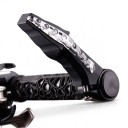 Horn med blåt LED lys 2 stk Advarselslys til cykel Justerbar vinkel 90° Plast ABS Batteri LR1130 Sort Til mountainbikes 9