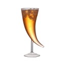 Horn-Shaped Drink Glass 410 ml Decorative Stemmed Glass Height 23.1 cm Made of Clear Glass Stylish Glass for Serving Cocktails 1