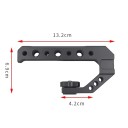 Horná rukoväť pre DSLR bezzrkadlovky 13,2×6,9×4,2 cm Adaptér pätíc Smallrig Hliníkový držiak Ručný stabilizátor Príslušenstvo foto 3