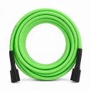 Hose de înaltă presiune pentru mașini de spălat cu presiune 10 m Conectori M22 14 și 15 mm 200 bar PVC moale cu racord din alamă Verde 4