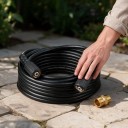 Hose de înaltă presiune pentru mașini de spălat cu presiune M22 14/15 mm 6 m Hose de extensie cu racord din alamă Negru Pentru spălarea mașinilor 4