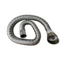 Hose de ventilare pentru gaz pentru autovehicule de recreere Flexibilă cu capete metalice Lungime 150 cm Diametru 40 mm Oțel inoxidabil Pentru caravană și remorcă de recreere 1