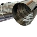 Hose de ventilare pentru gaz pentru autovehicule de recreere Flexibilă cu capete metalice Lungime 150 cm Diametru 40 mm Oțel inoxidabil Pentru caravană și remorcă de recreere 3