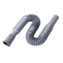 Hose flexibilă universală din plastic 36–88 cm pentru chiuvetă și bucătărie, rezistentă la coroziune, nedeformabilă, gri 6