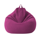 Housse colorée pour pouf 80 cm avec zip et poignée pour le remplissage de peluches, coussins ou rembourrage en mousse 12